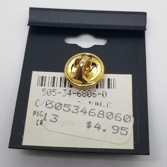 vintage deadstock 1993 Christian Witness birthstone angel pin June Alexandrite - Picture 2 of 4